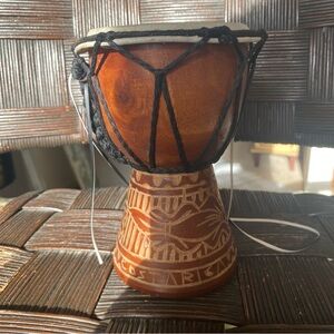 Costa Rica I Tambor de Bambú I Tribal Wood Carved Hand Drum